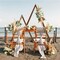2 Pack Triangle Wooden Wedding Arch Oversized Ceremony Archway Backdrop Frame